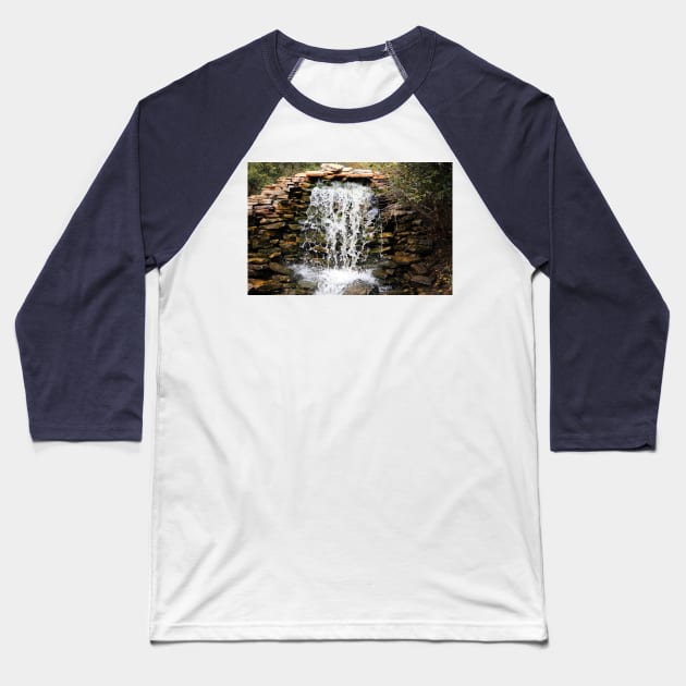 Refreshing Waterfall Baseball T-Shirt by Cynthia48